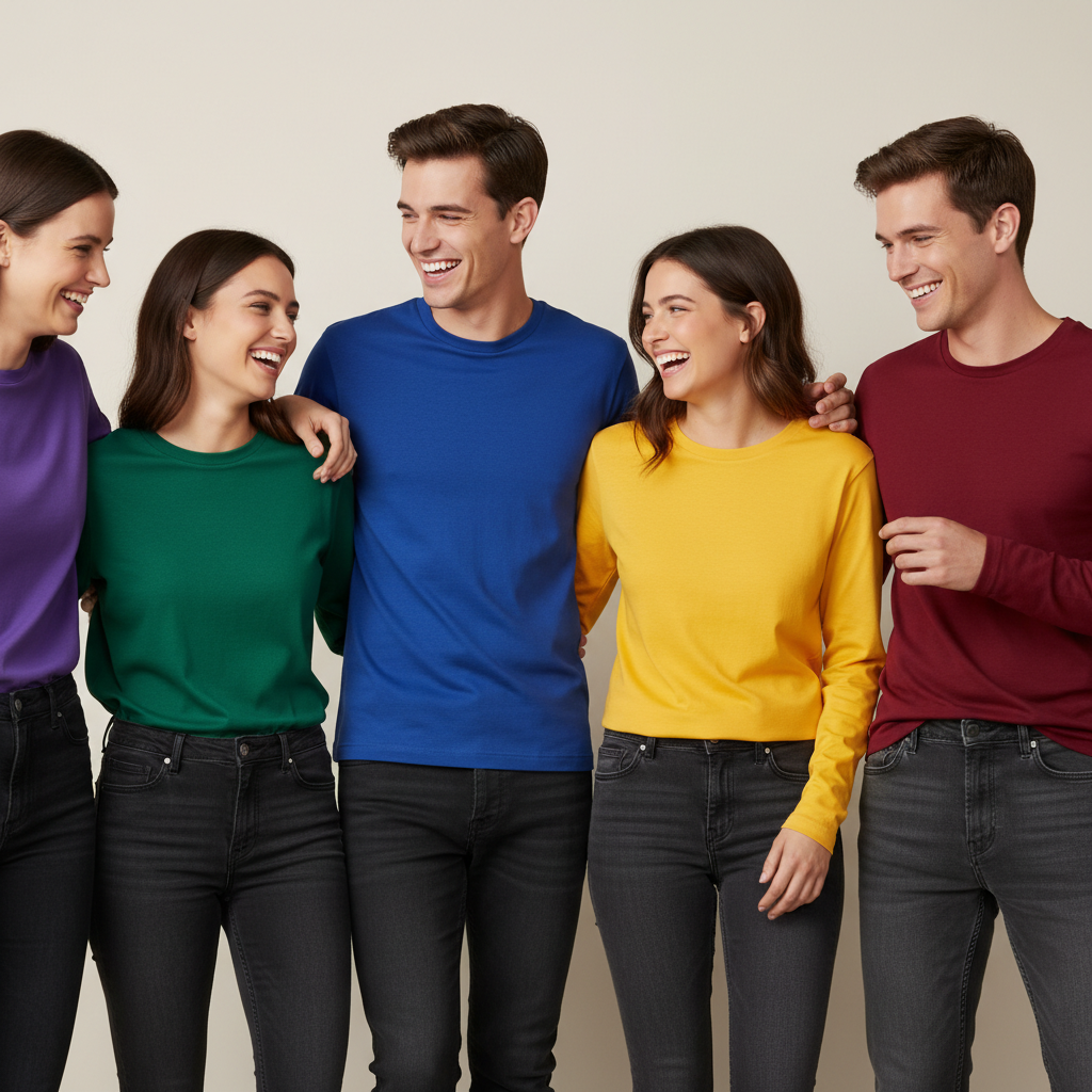 Namirah Apparels T-shirt color group
